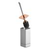 Ankexin Wall Mounted Toilet Brush and Holder Bathroom Stainless Steel Handle Toilet Bowl Brush Durable Light Luxury Style, Bristle, White view 1
