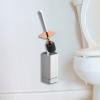 Ankexin Wall Mounted Toilet Brush and Holder Bathroom Stainless Steel Handle Toilet Bowl Brush Durable Light Luxury Style, Bristle, White view 3