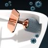 Ankexin Wall Mounted Toilet Brush and Holder Bathroom Stainless Steel Handle Toilet Bowl Brush Durable Light Luxury Style, Bristle, White view 4