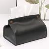 Zerodeko Pu Leather Tissue Box Holder for Car and Office Modern Napkin Storage Case Stylish Facial Tissue Cover Nordic Design for Home and Restaurant Decor view 4