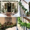 PICKBEAU Christmas Garland Decoration, 32.8 Foot Artificial Pine Garland Holiday Decor for Outdoor Indoor Green Greenery Fireplaces Holiday Party Decorations view 2