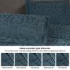 Superior Aspen Cotton Blend 2 Piece Bedspread Set, Oversized Bedspread, 1 Pillow Sham, Medium Weight Blanket, Home Bed Decor, Floral Scalloped, Matelasse Coverlet, Bedding Essential, Twin, Deep Sea view 4