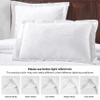 Superior Aspen Cotton Blend 3 Piece Bedspread Set, Oversized Bedspread, 2 Pillow Shams, Medium Weight Blanket, Home Bed Decor, Floral Scalloped, Matelasse Coverlet, Bedding Essential, Full, White view 4