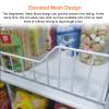 WDJBPSH Mobile Commercial Retail Display Rack Cart, Large Snack Candy Potato Chips Organizer Shelf with Removable Hook & Wheels, Space Saving (Color : Black, Size : W-60CM/23.6in) view 4