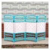 GOCHUSX 4/5/6 Panel Room Divider, Freestanding Privacy Screen, Folding Screen Room Dividers, Wooden Room Partitions Screen for Room Separation (Color : Blue, Size : 50x30cm-4PCS) view 1