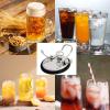 12PCS Keg Lid Replacement,Plastic Feet Gray New Replacement Mini for Homebrew Beer Parts Kegging Hardware Tool view 3