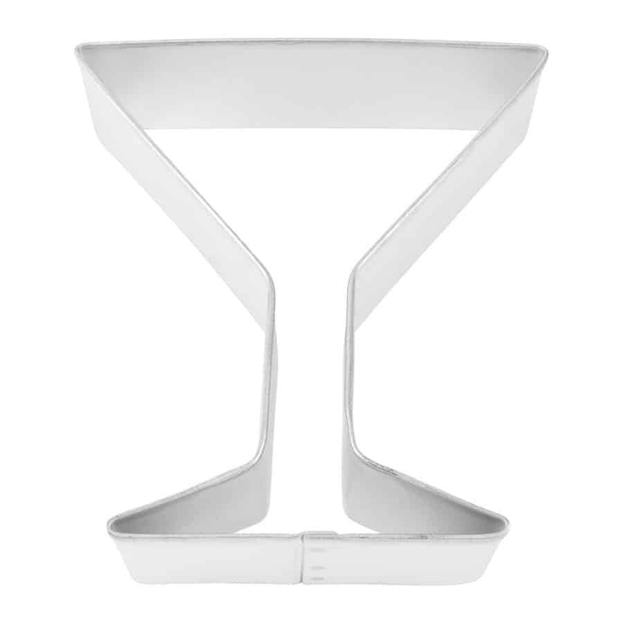 (1Pcs) Martini Glass 4'' Cookie Cutter Metal