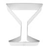 (1Pcs) Martini Glass 4'' Cookie Cutter Metal view 1