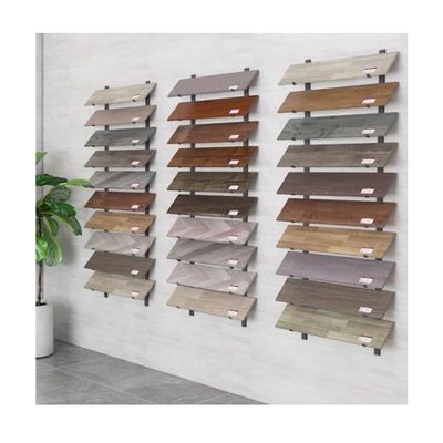GRRICEPL Floor Tile Display Stand, Large Wall-Mounted Sample Rack, Sample Door Stand, Wall Covering Display Stand, Skateboard Storage Rack (Color : Gold, Size : 140x20cm)