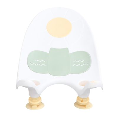 Baby Bather, Detachable 2 Drain Holes Baby Bathtub Support for Home Use (White)