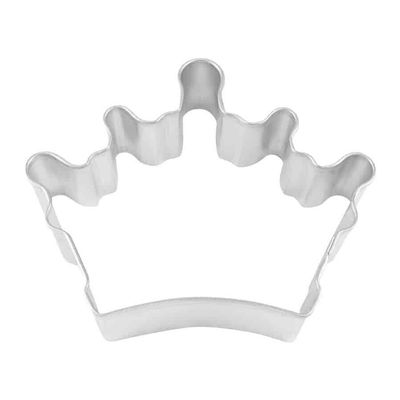 (1Pcs) Queens Crown Tiara 3.5'' Cookie Cutter Metal Princess British Royal
