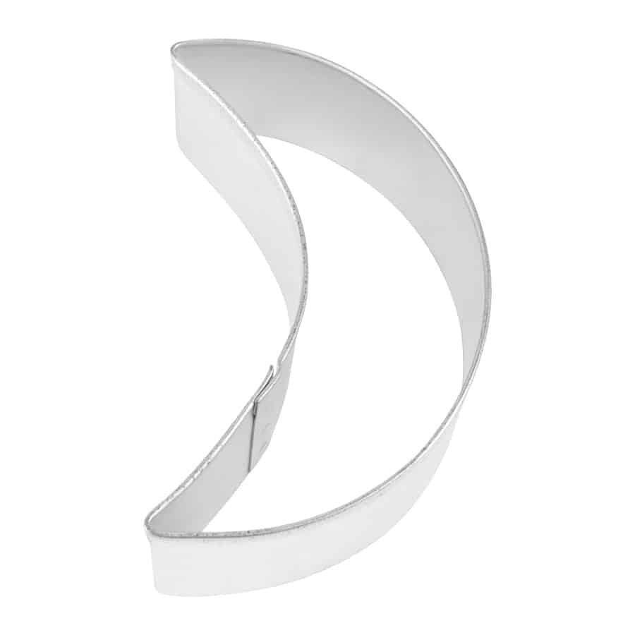 (1Pcs) Folk Crescent Moon Cookie Cutter 3'' Metal
