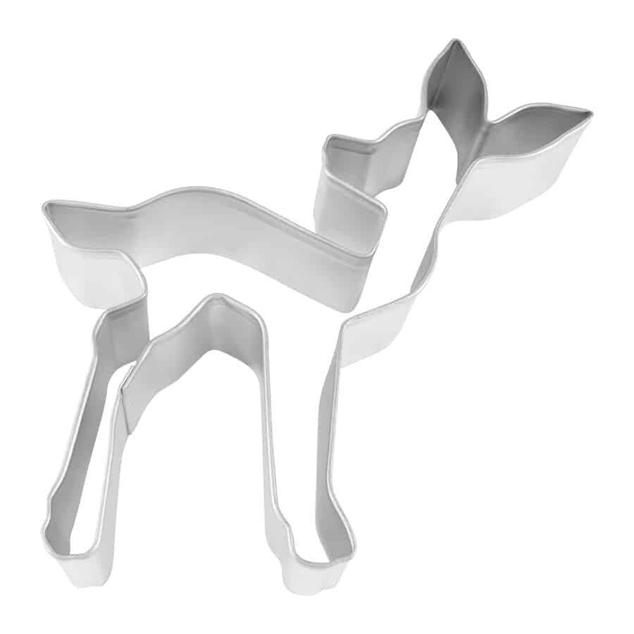 (1Pcs) Fawn Deer 4.5'' Cookie Cutter Metal
