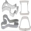(4Pcs) 4 Piece Sewing Machine Thimble Spool Scissors Cookie Cutter Set Quilting view 1