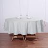 Balsa Circle 10 pcs 90 inch Silver Round Polyester Tablecloths Fabric Table Cover Linens for Wedding Party Banquet Reception Events Kitchen Dining view 2