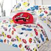 Twin/Full Kids Comforter Reversible Complete Bedding Set Girls Boys Toodler Patterned Sheets Set Pillow Sham and Decorative PillowSham (Racecar Red, Full) view 2