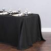 Balsa Circle 6 pcs 90x132-Inch Black Rectangle Polyester Tablecloths Table Cover Linens for Wedding Party Events Kitchen Dining view 2