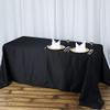 Balsa Circle 6 pcs 90x132-Inch Black Rectangle Polyester Tablecloths Table Cover Linens for Wedding Party Events Kitchen Dining view 3