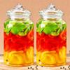 BAHELS Cookie Jar Cookie Jar with Airtight Lid for Kitchen Counter - Glass Jar for Cookie, Pastries, Cake, Candy Jar - Glass Storage Container Canister Food Container (Size : C 1350ML 2PCS) view 1