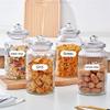 BAHELS Cookie Jar Cookie Jar with Airtight Lid for Kitchen Counter - Glass Jar for Cookie, Pastries, Cake, Candy Jar - Glass Storage Container Canister Food Container (Size : C 1350ML 2PCS) view 2