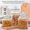 BAHELS Cookie Jar Cookie Jar with Airtight Lid for Kitchen Counter - Glass Jar for Cookie, Pastries, Cake, Candy Jar - Glass Storage Container Canister Food Container (Size : C 1350ML 2PCS) view 4