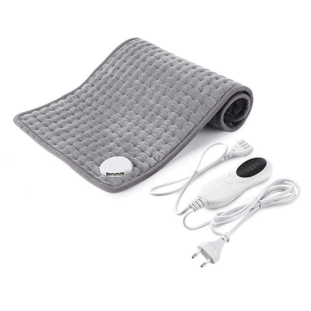 Heating pad Electric heating blanket for home physiotherapy small electric blanket for back neck, shoulder and abdomen heating (3 speed and 10 speed heating) Machine washable (gray) ( Color : 30*59cm