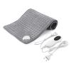 Heating pad Electric heating blanket for home physiotherapy small electric blanket for back neck, shoulder and abdomen heating (3 speed and 10 speed heating) Machine washable (gray) ( Color : 30*59cm view 1
