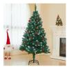Artificial Christmas Tree, Premium Hinged Holiday Tree, Fake Xmas Tree with Durable Metal Legs, Easy Assemble for Home, Office, Party Decorate view 1