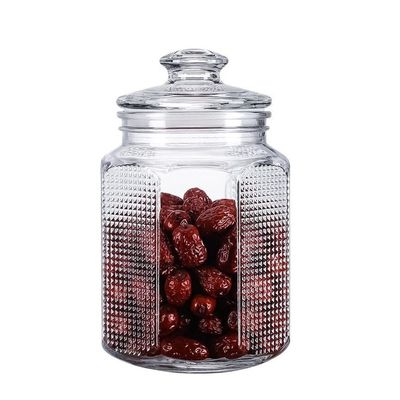 BAHELS Cookie Jar Thickened Glass Sealed Jar, Glass Cookie Jars with Lids, Ideal for Flour, Sugar, Coffee, Cookie Jar, Candy, Snack and More Food Container (Color : 2000ml)