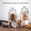 BAHELS Cookie Jar Thickened Glass Sealed Jar, Glass Cookie Jars with Lids, Ideal for Flour, Sugar, Coffee, Cookie Jar, Candy, Snack and More Food Container (Color : 2000ml) view 3