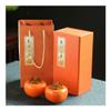 Cookie Jar Creative Persimmon Cookie Jar Biscuit Barrel Airtight with Lid, Tea Cans, Ceramic Portable Sealed Container for Candy, Cookie, Nuts Food Container (Color : 2PCS M Gift Box) view 1