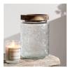 BAHELS Cookie Jar Retro Embossed Glass Cookie Jars with Airtight Lid, Glass Food Storage Jars for Flour, Cookie, Candy, Coffee, Spice Food Container (Color : 4) view 1
