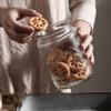 BAHELS Cookie Jar Retro Embossed Glass Cookie Jars with Airtight Lid, Glass Food Storage Jars for Flour, Cookie, Candy, Coffee, Spice Food Container (Color : 4) view 3