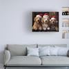 Trademark Fine Art Canvas Wall Art - Momart 'Christmas Friends 5' Wall Art for Living Room, Bedroom, or Office Dcor view 2