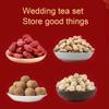 BAHELS Cookie Jar Unique Ceramic Cookie Jars, Food Storage Canister with Airtight Lid for Flour, Sugar, Coffee, Cookies, Gift for Wedding Anniversary Food Container (Color : 2PCS B) view 3