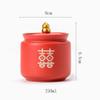 BAHELS Cookie Jar Unique Ceramic Cookie Jars, Food Storage Canister with Airtight Lid for Flour, Sugar, Coffee, Cookies, Gift for Wedding Anniversary Food Container (Color : 2PCS B) view 4