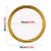 BZCKBZ 80cm/31.5in European Retro Mirror for Bathroom, Round Wall-Mounted Mirror for Hotel Sink, Exquisite Decorative Mirror(B) view 3