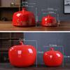 Cookie Jar Ceramic Creative Apple Storage Airtight Jar, Cookie Jar Biscuit Barrel, Food Storage Canister for Tea Candy Cookie Coffee Snacks Food Container (Color : Sky Blue 500g) view 4