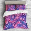 REALIN Color Swirl Marble Duvet Cover Set Marble Prints Bedding Girl Boy Kids Bed Sets 2/3/4PCS Quilt Covers/Sheets/Pillow Shams,Twin/Full/Queen/King (C,Queen-228x228cm-4PCS) view 2