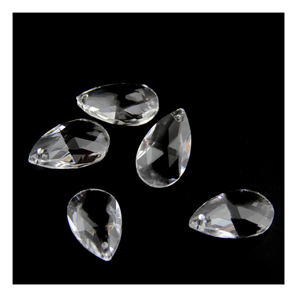 Chandelier Crystal Prisms Pendants Clear Color 28mm Pendant 30 Pieces Prism Crystal Chandelier Beads for Accessories Chandelier Crystal Prisms Pendants