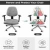 AMZRicher Gold Christmas Tree Office Chair Cover Stretchable Computer Chair Seat Cover Backrest Slipcovers, Stretchable Rotating Desk Chair Seat Cushion Split Protectors Winter Snowflake Pink Green view 2
