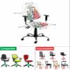 AMZRicher Gold Christmas Tree Office Chair Cover Stretchable Computer Chair Seat Cover Backrest Slipcovers, Stretchable Rotating Desk Chair Seat Cushion Split Protectors Winter Snowflake Pink Green view 4