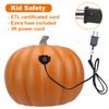 10" Lighted Pumpkin Lantern - Halloween Jack o Lanterns Light Up Pumpkin Decorations - Lighted Pumpkin with LED Bulb Indoor/Outdoor Pumpkin Decoration view 3