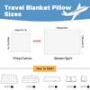 Hixingo Travel Blanket Pillow 2 in 1 Airplane Blanket Super Soft Compact Flannel Blanket, Open is Throw Blanket, Fold is Cushion, Sofa Car Pillow, Travel Accessories (Bike,63x47.2 inch) view 3
