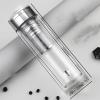 TALCUS Double-layer crystal glass men's and women's tea brewing water Cup heat-resistant gift box gift lettering generation in stock printing view 1