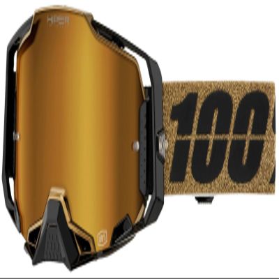 100% Parts Europe Armega Glasses, Gold, One Size