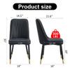 AISYKOD Dining Chairs Set of 8, Modern Kitchen Side Dining Room Chairs with Faux Leather Upholstered Seat High Back & Sturdy Metal Legs, Sillas De Comedor Chairs for Dining Room,Kitchen,Living Room view 3