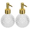 Alipis Hand Soap Dispenser Pump 2-Pack Refillable Liquid Bottle Press Type Design for Soap Lotion Shampoo Bathroom Lotion Dispenser view 1