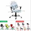 AMZRicher Gnomes Blue Office Chair Cover Stretchable Computer Chair Seat Cover Backrest Slipcovers, Stretchable Rotating Desk Chair Seat Cushion Split Protectors Christmas Forest Winter Tree Branch view 4