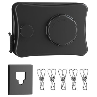 ABHILWY Retractable Clothesline Clothes Line Retracting Outdoor Indoor,Anti Sagging Waterproof Lock Enhancement Black